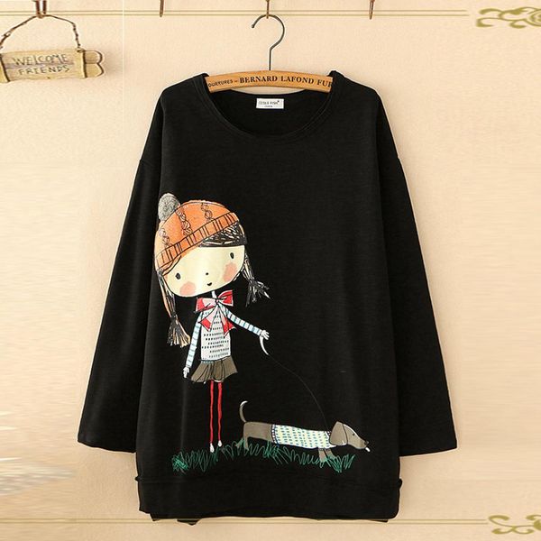 women plus size o-neck cartoon print long sleeve casual t-shirt -5xl funny t shirts women camisetas manga larga mujer w#, White
women plus size o-neck cartoon print long sleeve casual t-shirt -5xl funny t shirts women camisetas manga larga mujer w#, White