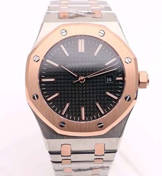 new style mens watch automatic mechanical movement 41 black dial royal oak series mens watch 15400 stainless steel mens watches, Slivery;brown
new style mens watch automatic mechanical movement 41 black dial royal oak series mens watch 15400 stainless steel mens watches, Slivery;brown
