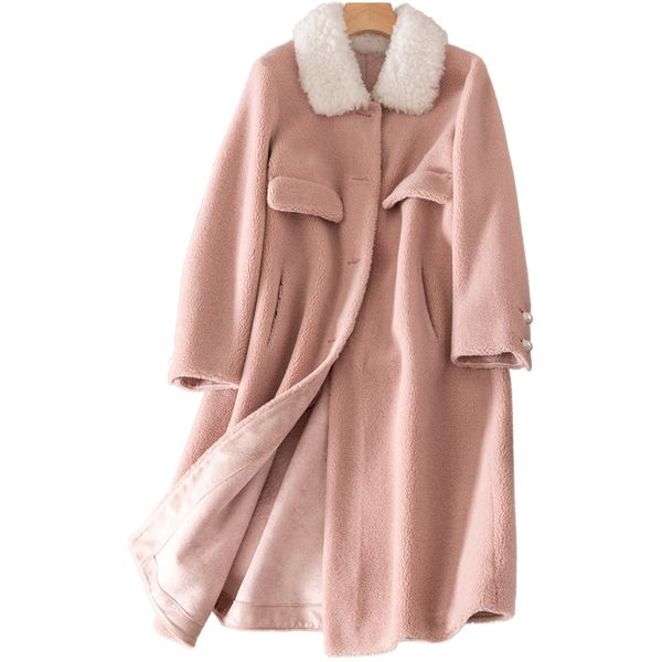 real fur coat шерсть куртка осень зима пальто женской одежды 2019 корейский vintage sheep shearling замша подкладка женщины топы zt3899, Black
real fur coat шерсть куртка осень зима пальто женской одежды 2019 корейский vintage sheep shearling замша подкладка женщины топы zt3899, Black