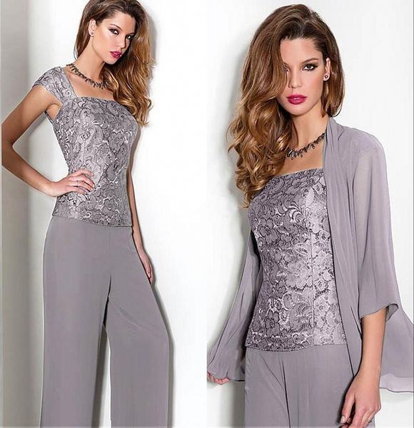 pant suits chiffon lace square neckline full-length mother of the bride dresses vintage purple chiffon lace 3 pieces, Black;red
pant suits chiffon lace square neckline full-length mother of the bride dresses vintage purple chiffon lace 3 pieces, Black;red