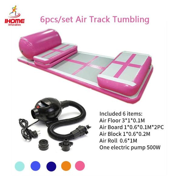 6pcs/set 3m airtrack gymnastics wear-resistant inflatable gym mat tumbling floor gym trampoline training mat air track with pump
6pcs/set 3m airtrack gymnastics wear-resistant inflatable gym mat tumbling floor gym trampoline training mat air track with pump