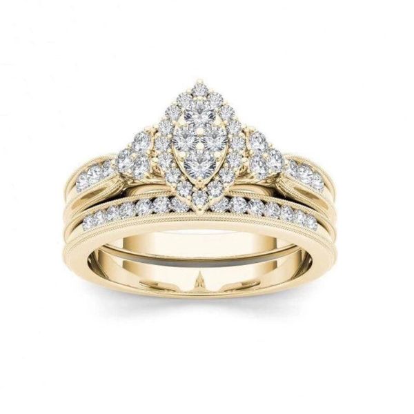 luxury gold marquise rhinestone inlaid couple rings wedding lovers' pair bands jewelry alibaba express, Slivery;golden
luxury gold marquise rhinestone inlaid couple rings wedding lovers' pair bands jewelry alibaba express, Slivery;golden