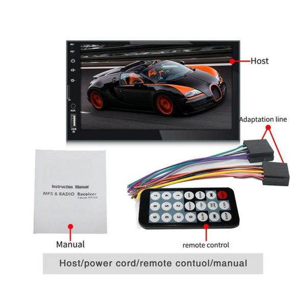 7 inch large screen hd car mp5 player car mp3 mp4 u disk host reversing image integrated machine
7 inch large screen hd car mp5 player car mp3 mp4 u disk host reversing image integrated machine