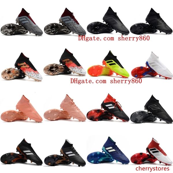 2019 mens soccer shoes predator 18.1 fg high ankle soccer cleats predator 18 accelerator tango football boots new tacos de futbol 
2019 mens soccer shoes predator 18.1 fg high ankle soccer cleats predator 18 accelerator tango football boots new tacos de futbol