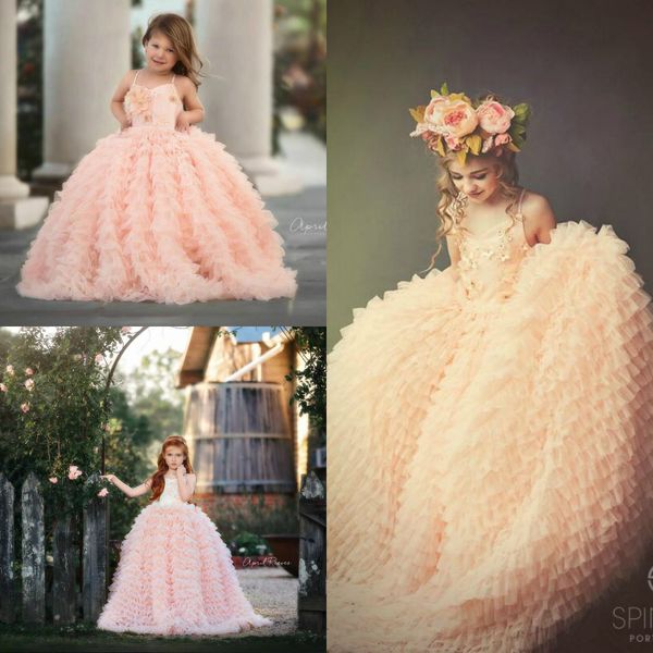 2020 girls pageant dresses spaghetti lace 3d floral appliqued beaded tiered skirts flower girl dress little first holy communion gowns, White;blue
2020 girls pageant dresses spaghetti lace 3d floral appliqued beaded tiered skirts flower girl dress little first holy communion gowns, White;blue