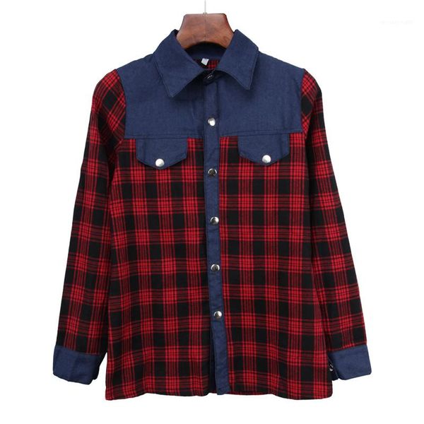 shirts women plaid denim panelled autumn casual lapel neck thin shirts fashion women shirts designer long sleeve, White
shirts women plaid denim panelled autumn casual lapel neck thin shirts fashion women shirts designer long sleeve, White