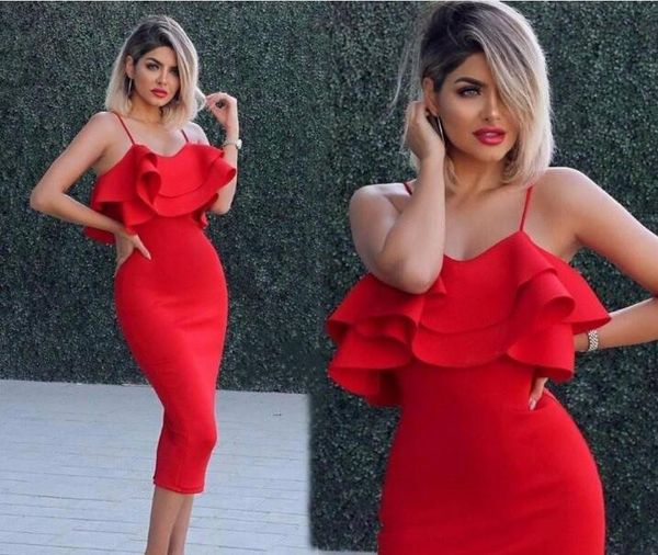 2020 red short cocktail dresses tea length prom dress spaghetti homecoming sheath formal party wear graduation dress
2020 red short cocktail dresses tea length prom dress spaghetti homecoming sheath formal party wear graduation dress