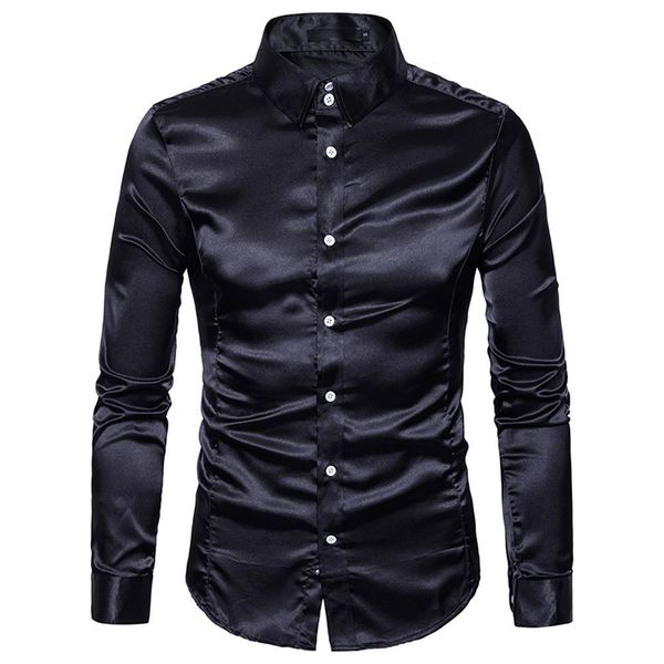 men shirt brand 2018 male long sleeve shirts casual hit color slim fit black man shirts 4xl men shirt camisa hombre, White;black
men shirt brand 2018 male long sleeve shirts casual hit color slim fit black man shirts 4xl men shirt camisa hombre, White;black