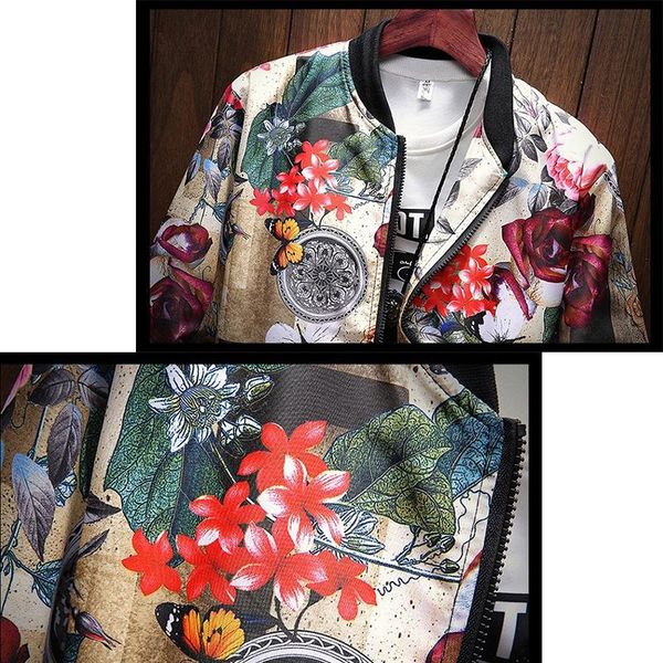 fashion- men flowers print casual jackets new stand collar floral bomber jackets baseball jacket hip hop streetwear size m-5xl, Black;brown
fashion- men flowers print casual jackets new stand collar floral bomber jackets baseball jacket hip hop streetwear size m-5xl, Black;brown