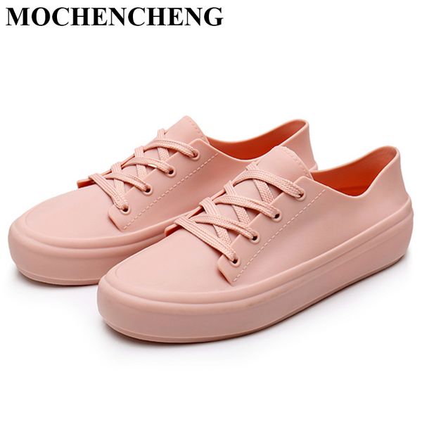 new women rain shoes waterproof lace-up sneakers stylish solid female leisure footwear soft anti-skid design outdoor flat shoes, Black
new women rain shoes waterproof lace-up sneakers stylish solid female leisure footwear soft anti-skid design outdoor flat shoes, Black