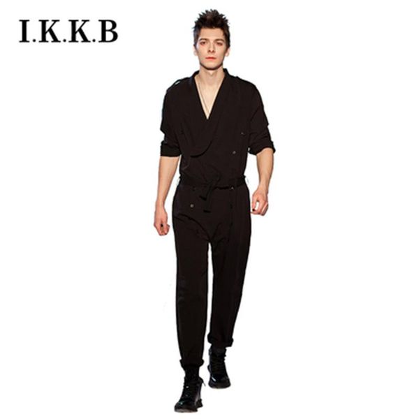 european and american shows casual jumpsuit loose jumpsuit spring summer fashion men's hair stylist, Gray
european and american shows casual jumpsuit loose jumpsuit spring summer fashion men's hair stylist, Gray
