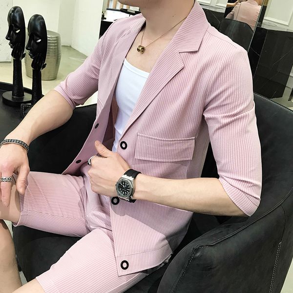 pants) night ktv sleeve t-shirt men's bar dj men's personality stripe handsome set fashion young shorts two-piece set, White;black
pants) night ktv sleeve t-shirt men's bar dj men's personality stripe handsome set fashion young shorts two-piece set, White;black