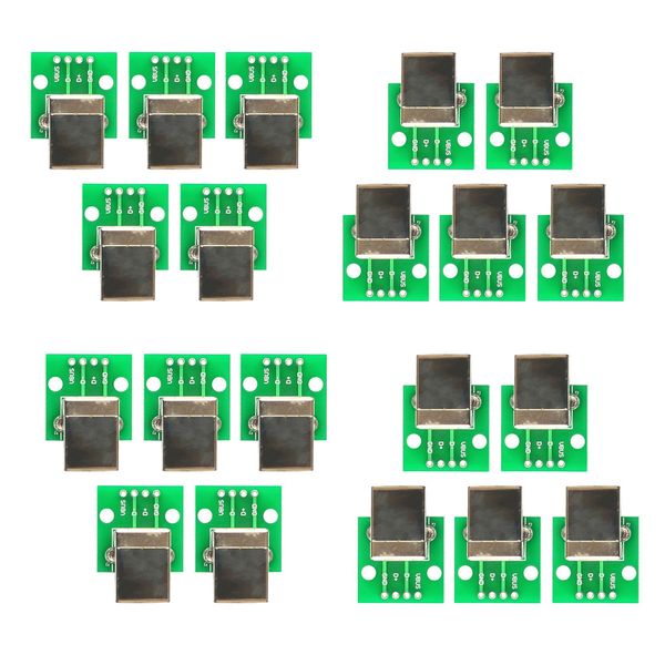 20 pieces usb type b female socket breakout board to dip connector for printer accessory
20 pieces usb type b female socket breakout board to dip connector for printer accessory