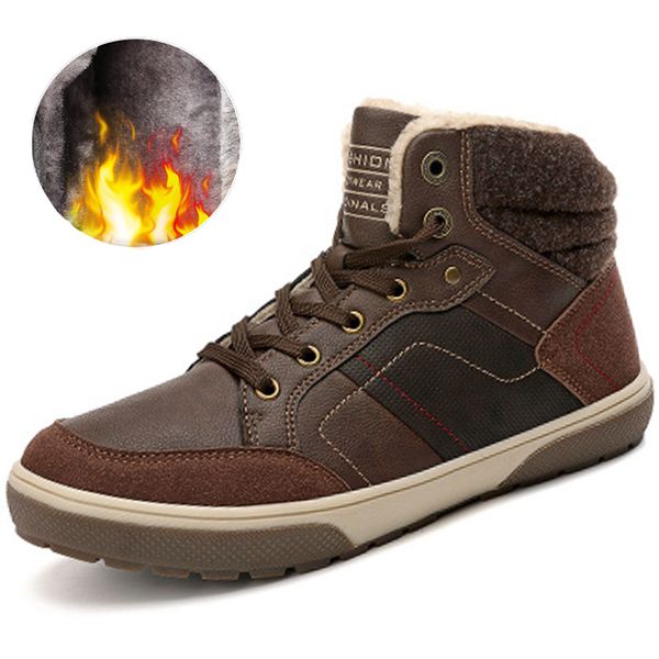 plus size 39-45 plus velvet snow boots high-men's boots outdoor non-slip casual sports shoes indestructible hiking shoes, Black
plus size 39-45 plus velvet snow boots high-men's boots outdoor non-slip casual sports shoes indestructible hiking shoes, Black