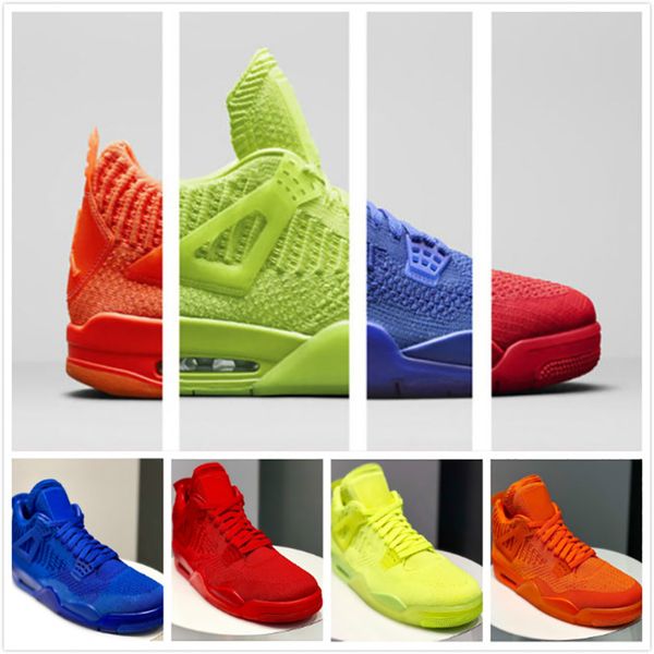 New Knitted 4s Fly University Red Hyper Royal Blue Total Orange Mens Womens Basketball Shoes 4s Knitted Designer Sneakers Sport Shoes
New Knitted 4s Fly University Red Hyper Royal Blue Total Orange Mens Womens Basketball Shoes 4s Knitted Designer Sneakers Sport Shoes