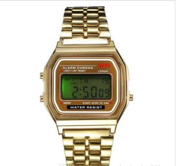 new a159w watches mens classic stainless steel digital retro watch vintage gold and silver digital alarm a159w sports watches a159 a159w, Black;brown
new a159w watches mens classic stainless steel digital retro watch vintage gold and silver digital alarm a159w sports watches a159 a159w, Black;brown