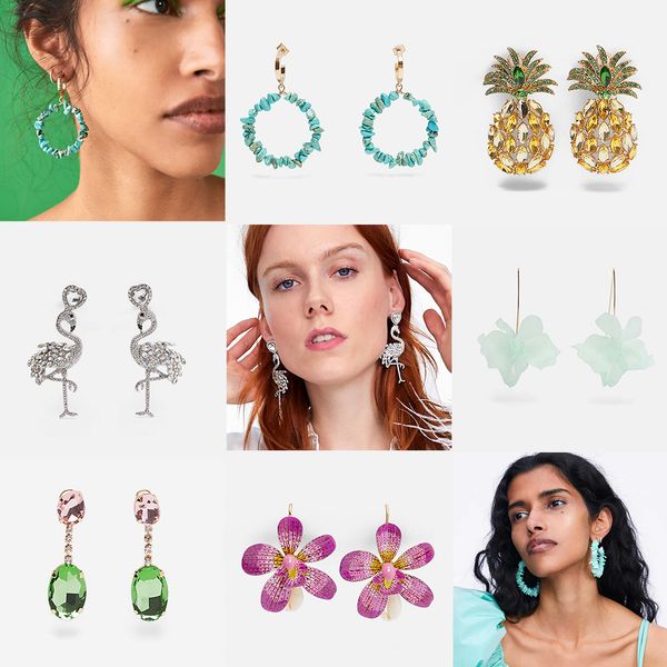flatfoosie new fruit flower earrings for women colorful crystal drop earrings girls party hanging wedding party jewelry, Silver
flatfoosie new fruit flower earrings for women colorful crystal drop earrings girls party hanging wedding party jewelry, Silver