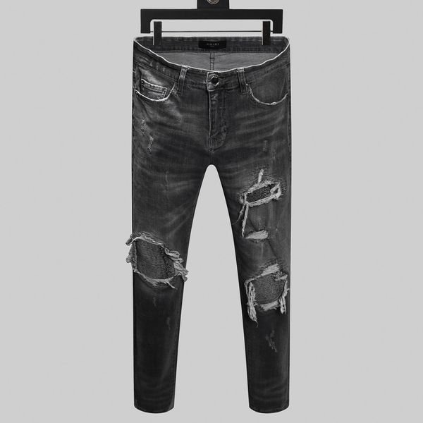 2020 mens designer jeans fashion designer slim fit washed motocycle denim pants panelled hip hop motorcycle mens skinny jeans, Blue
2020 mens designer jeans fashion designer slim fit washed motocycle denim pants panelled hip hop motorcycle mens skinny jeans, Blue