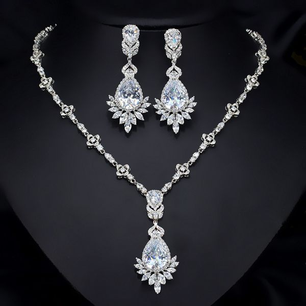 wah mei jewelry sets for women wedding party jewelry accessories cubic zircon stud earrings & necklace jewl set for girls gift, Silver
wah mei jewelry sets for women wedding party jewelry accessories cubic zircon stud earrings & necklace jewl set for girls gift, Silver
