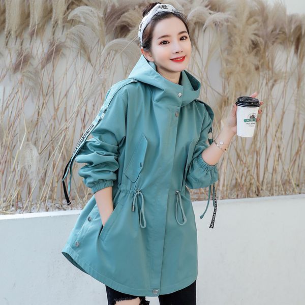 casual windbreaker female korean 2019 new loose hooded waist spring autumn trench coat for women outerwear girls x645, Tan;black
casual windbreaker female korean 2019 new loose hooded waist spring autumn trench coat for women outerwear girls x645, Tan;black