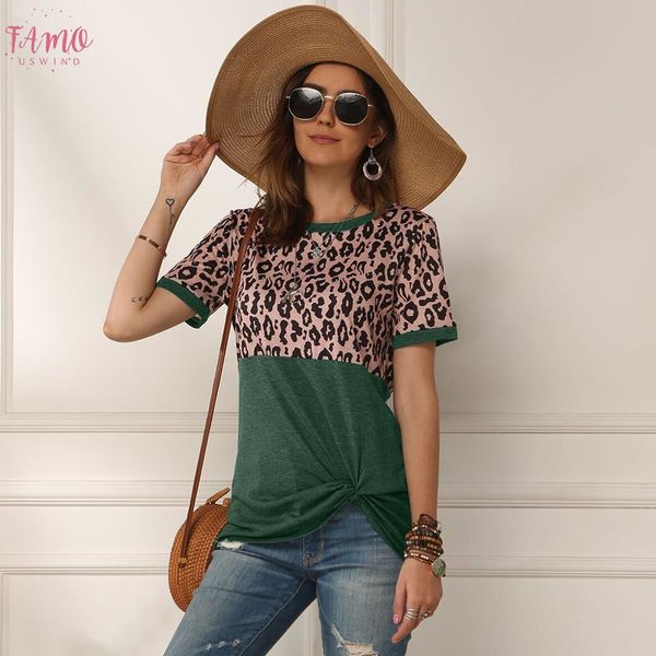 summer leopard splice printed t shirt women o neck short sleeve tee shirt summer ladies letter print t shirt, White
summer leopard splice printed t shirt women o neck short sleeve tee shirt summer ladies letter print t shirt, White