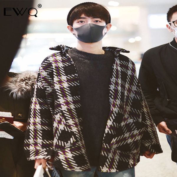 ewq / fashion men's clothing 2019 autumn winter new loose big lattice hit color loose coat fpr men women oversize clothes 9y397, Black;brown
ewq / fashion men's clothing 2019 autumn winter new loose big lattice hit color loose coat fpr men women oversize clothes 9y397, Black;brown