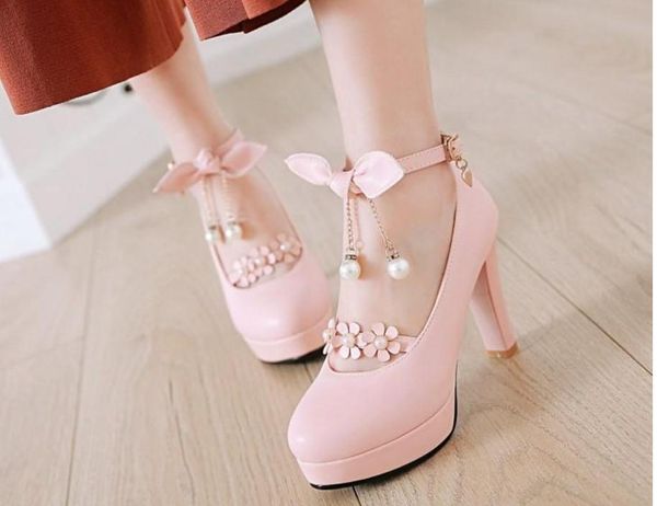 2020 spring and autumn with new style fashion high heel coarse heel round head waterproof table flower women's shoes @mqwbh641, Black
2020 spring and autumn with new style fashion high heel coarse heel round head waterproof table flower women's shoes @mqwbh641, Black