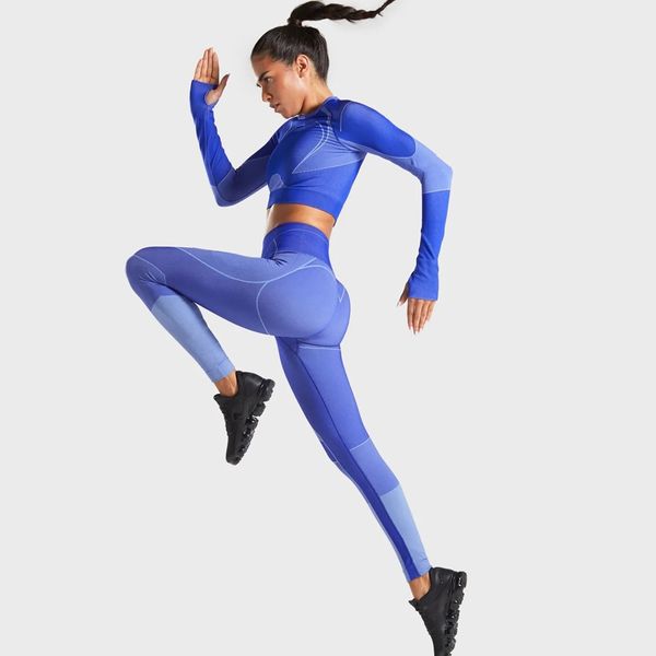 new running sport sets women seamless yoga clothing t-shirt leggings suit tights pants high waist leggins gym fitness sportswear, Black;blue
new running sport sets women seamless yoga clothing t-shirt leggings suit tights pants high waist leggins gym fitness sportswear, Black;blue