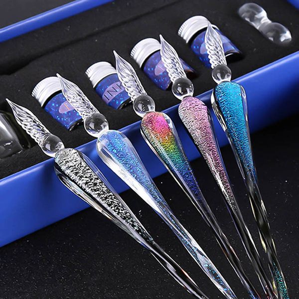 star glass pen ink set student with transparent enamel pen gift box handmade crystal fountain ink office art supplies
star glass pen ink set student with transparent enamel pen gift box handmade crystal fountain ink office art supplies