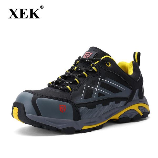 xek leisure safety site for labor insurance shoes men's steel toe caps anti-smashing boot summer breathable lightweight wyq35, Black 
xek leisure safety site for labor insurance shoes men's steel toe caps anti-smashing boot summer breathable lightweight wyq35, Black