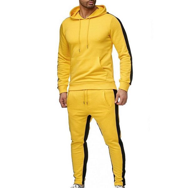 2 pieces men fashion side striped sports set men's long sleeve hooded sweatshirt+pants 2019 new casual slim joggers tracksuits, Gray
2 pieces men fashion side striped sports set men's long sleeve hooded sweatshirt+pants 2019 new casual slim joggers tracksuits, Gray
