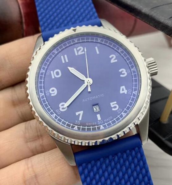 aviator 8 curtiss warhawk automatic mens watches luminous watch full blue dial wristwatches with aero classic rubber band, Slivery;brown
aviator 8 curtiss warhawk automatic mens watches luminous watch full blue dial wristwatches with aero classic rubber band, Slivery;brown