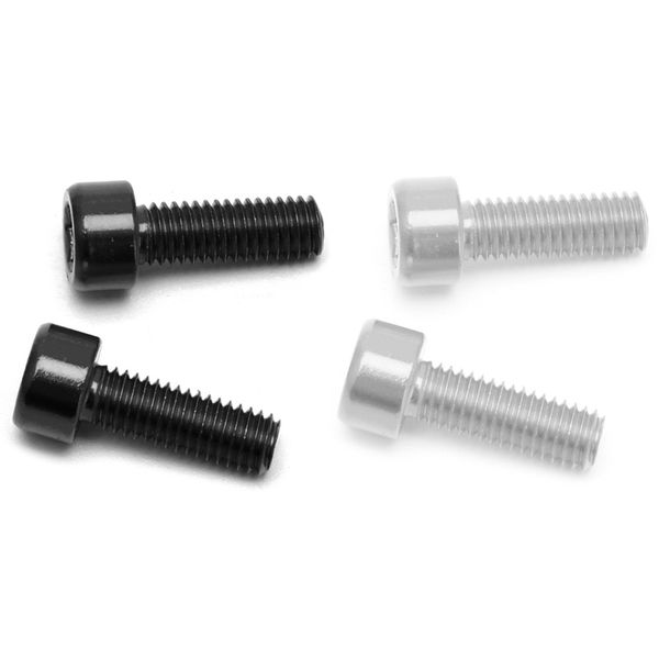 2 pair bike water bottle cage bolts m5 aluminum alloy hex socket tapping screws, 1 pair silver & 1 pair black
2 pair bike water bottle cage bolts m5 aluminum alloy hex socket tapping screws, 1 pair silver & 1 pair black