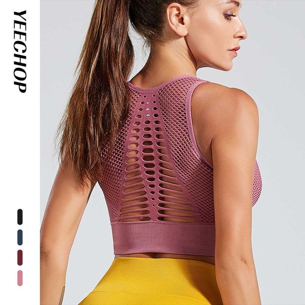 pink high impact black padded push up seamless sports bra mesh crop gym active wear women fitness energy yoga bra, White;black
pink high impact black padded push up seamless sports bra mesh crop gym active wear women fitness energy yoga bra, White;black