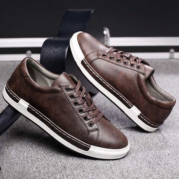 trend retro casual shoes men breathable sneakers leather flat shoes men vulcanize shoes outdoor footwear size 38-46 cj191205, Black
trend retro casual shoes men breathable sneakers leather flat shoes men vulcanize shoes outdoor footwear size 38-46 cj191205, Black