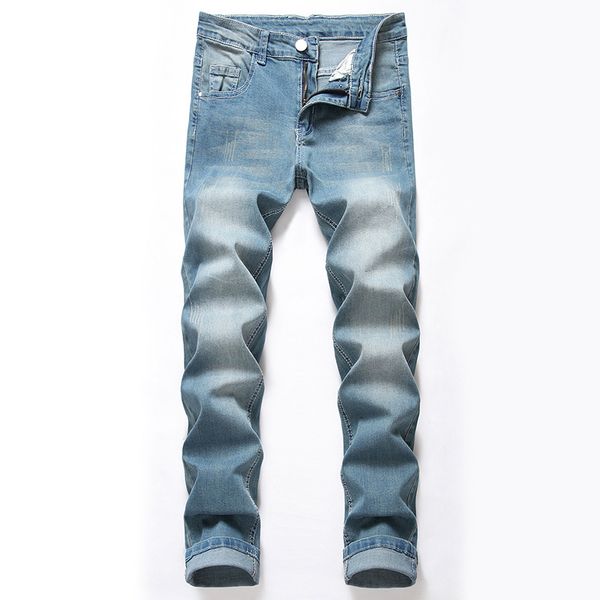 mens casual classic jeans pants slim fit smrt casual business classical denim trousers for male 2020 spring autumn jeans 28-44, Blue
mens casual classic jeans pants slim fit smrt casual business classical denim trousers for male 2020 spring autumn jeans 28-44, Blue
