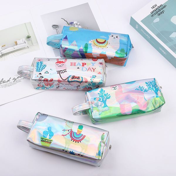 big laser pencil case kawaii sheep pencil bag large pen case cute box for kids korean stationery office school supplies
big laser pencil case kawaii sheep pencil bag large pen case cute box for kids korean stationery office school supplies