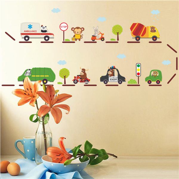 % cartoon car highway wall stickers for kids rooms kindergarten children nursery room decoration on the wall car decals boy's
% cartoon car highway wall stickers for kids rooms kindergarten children nursery room decoration on the wall car decals boy's