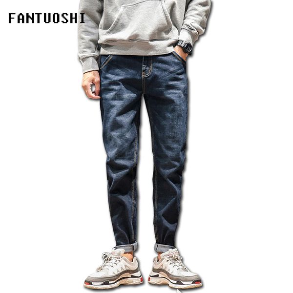 2019 new brand men jeans blue color fashion slim jeans homme plus size 28-42 cotton solid color straight men trousers
2019 new brand men jeans blue color fashion slim jeans homme plus size 28-42 cotton solid color straight men trousers