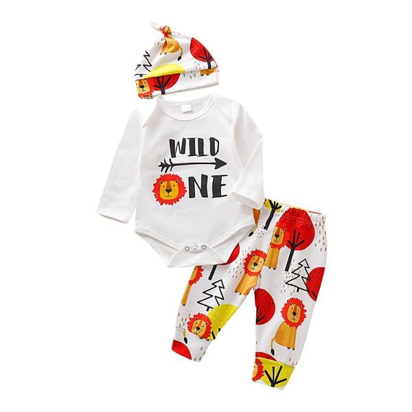 fashion baby boy autumn suit rompers letter new pattern trend lion personality cartoon long-sleeves 3pcs jumpsuit hat pants sets, White
fashion baby boy autumn suit rompers letter new pattern trend lion personality cartoon long-sleeves 3pcs jumpsuit hat pants sets, White