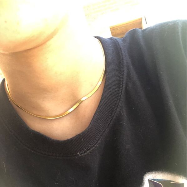 35cm fashion stainless steel clavicle flat snake link chain choker necklace for men women gold charm necklace collares jewelry, Golden;silver
35cm fashion stainless steel clavicle flat snake link chain choker necklace for men women gold charm necklace collares jewelry, Golden;silver