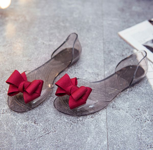 2019 new korean version of the bow fish mouth sandals wild flat flat sandals female summer crystal shoes jelly shoes, Black
2019 new korean version of the bow fish mouth sandals wild flat flat sandals female summer crystal shoes jelly shoes, Black