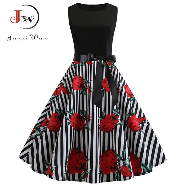 2019 women summer dress floral print retro vintage dress casual party office robe rockabilly dresses plus size vestidos, Black;gray
2019 women summer dress floral print retro vintage dress casual party office robe rockabilly dresses plus size vestidos, Black;gray