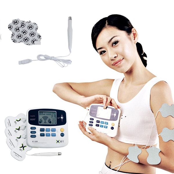 xft-320 dual tens machine digital massager massage electrode pad acupuncture pen body foot massage device pain relief +16 pads
xft-320 dual tens machine digital massager massage electrode pad acupuncture pen body foot massage device pain relief +16 pads