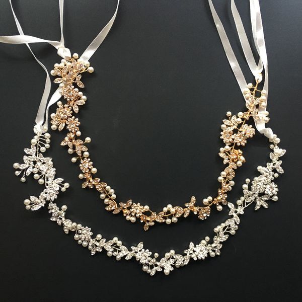 slbridal handmade rhintstones crystals pearls flower leaf wedding tiara hair vine bridal headband hair accessories bridesmaids, Golden;white
slbridal handmade rhintstones crystals pearls flower leaf wedding tiara hair vine bridal headband hair accessories bridesmaids, Golden;white