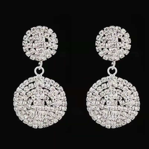 wholesaout round dangle earrings for women luxury designer bling diamond dangling earrings fashion bridal wedding engagement earring jewelry, Silver
wholesaout round dangle earrings for women luxury designer bling diamond dangling earrings fashion bridal wedding engagement earring jewelry, Silver