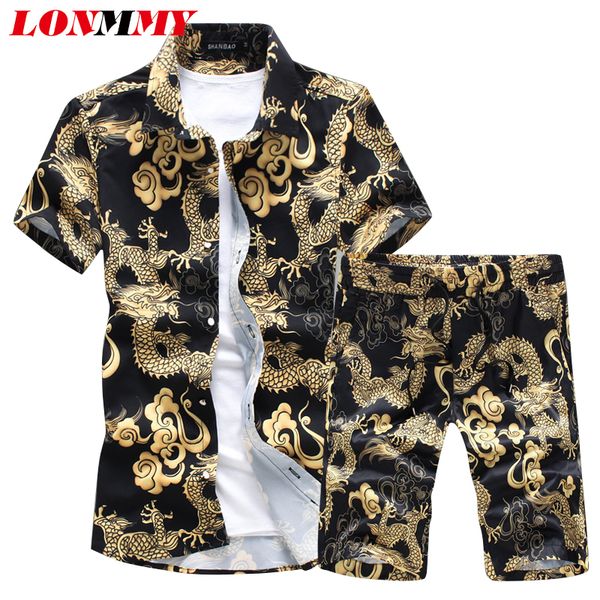 lonmmy рубашки с коротким рукавом мужчины camisa мужской тонкий дракон шаблон рубашки + шорты винтаж повседневная мужская рубашка наборы нов, White;black
lonmmy рубашки с коротким рукавом мужчины camisa мужской тонкий дракон шаблон рубашки + шорты винтаж повседневная мужская рубашка наборы нов, White;black