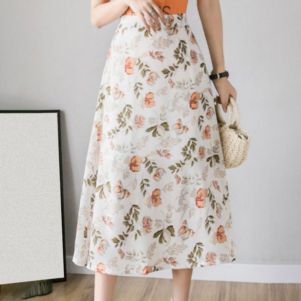 floral chiffon print midi women's skirts high waist a-line girls skirt female 2020 summer sweet vintage casual ladies bottoms, Black
floral chiffon print midi women's skirts high waist a-line girls skirt female 2020 summer sweet vintage casual ladies bottoms, Black