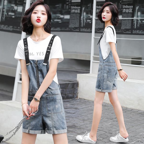 #1541 suspender playsuits women's 2020 summer high waist loose denim playsuits women zipper adjustable strap denim overalls, Black;white
#1541 suspender playsuits women's 2020 summer high waist loose denim playsuits women zipper adjustable strap denim overalls, Black;white