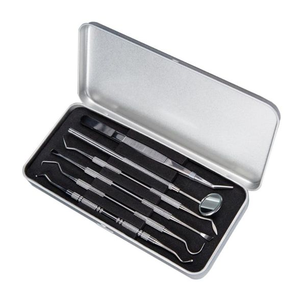 6pcs/set tool teeth clean hygiene explorer probe hook pick scaler mirror tweezers with leather case
6pcs/set tool teeth clean hygiene explorer probe hook pick scaler mirror tweezers with leather case